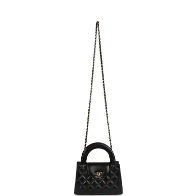 Chanel Chanel Small Kelly Shopper Black Shiny Lambskin Gold Hardware | Thumbnail 7 Chanel Chanel Small Kelly Shopper Black Shiny Lambskin Gold Hardware | Thumbnail 7