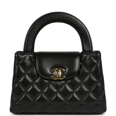 Chanel Chanel Small Kelly Shopper Black Shiny Lambskin Gold Hardware | Thumbnail 1 Chanel Chanel Small Kelly Shopper Black Shiny Lambskin Gold Hardware | Thumbnail 1