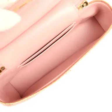 Chanel Chanel Top Handle Long Vanity Case with Chain Pink Croc Embossed Calfskin Gold Hardware | Thumbnail 8 Chanel Chanel Top Handle Long Vanity Case with Chain Pink Croc Embossed Calfskin Gold Hardware | Thumbnail 8