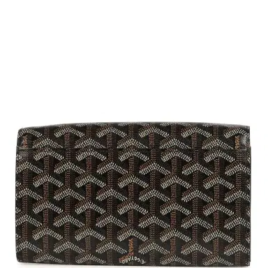 goyard Goyard Goyardine Canvas Black Varenne Continental Wallet Bag Palladium Hardware | Thumbnail 4 goyard Goyard Goyardine Canvas Black Varenne Continental Wallet Bag Palladium Hardware | Thumbnail 4