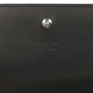 goyard Goyard Goyardine Canvas Black Varenne Continental Wallet Bag Palladium Hardware | Thumbnail 9 goyard Goyard Goyardine Canvas Black Varenne Continental Wallet Bag Palladium Hardware | Thumbnail 9
