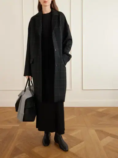 TOTEME Checked Wool-blend Coat | Thumbnail 2 TOTEME Checked Wool-blend Coat | Thumbnail 2