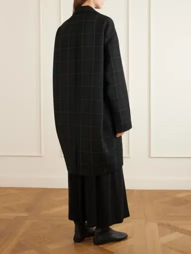 TOTEME Checked Wool-blend Coat | Thumbnail 4 TOTEME Checked Wool-blend Coat | Thumbnail 4