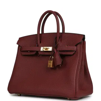 HERMÈS Hermes Birkin 25 Rouge H Togo Gold Hardware | Thumbnail 5 HERMÈS Hermes Birkin 25 Rouge H Togo Gold Hardware | Thumbnail 5