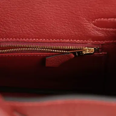 HERMÈS Hermes Birkin 25 Rouge H Togo Gold Hardware | Thumbnail 8 HERMÈS Hermes Birkin 25 Rouge H Togo Gold Hardware | Thumbnail 8