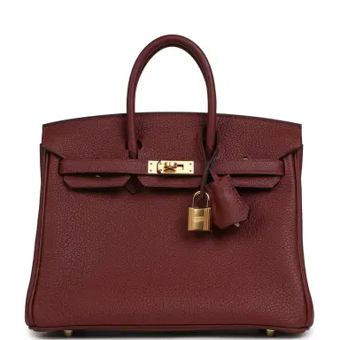 HERMÈS Hermes Birkin 25 Rouge H Togo Gold Hardware | Thumbnail 1 HERMÈS Hermes Birkin 25 Rouge H Togo Gold Hardware | Thumbnail 1