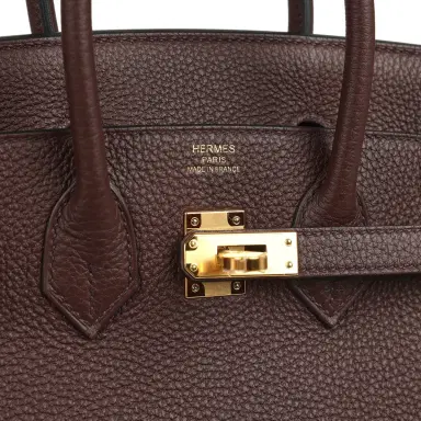 HERMÈS Hermes Birkin 25 Rouge Sellier Togo Gold Hardware | Thumbnail 7 HERMÈS Hermes Birkin 25 Rouge Sellier Togo Gold Hardware | Thumbnail 7