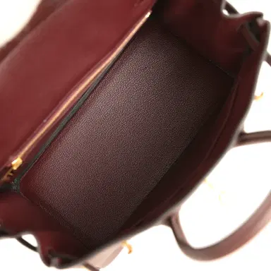 HERMÈS Hermes Birkin 25 Rouge Sellier Togo Gold Hardware | Thumbnail 9 HERMÈS Hermes Birkin 25 Rouge Sellier Togo Gold Hardware | Thumbnail 9