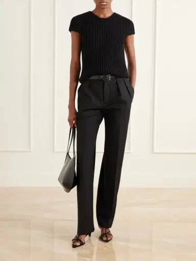 Jil Sander Ribbed Wool Blouse | Thumbnail 2 Jil Sander Ribbed Wool Blouse | Thumbnail 2