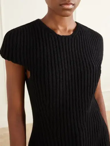 Jil Sander Ribbed Wool Blouse | Thumbnail 5 Jil Sander Ribbed Wool Blouse | Thumbnail 5