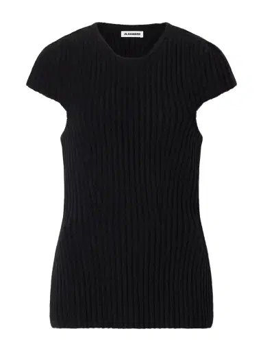 Jil Sander Ribbed Wool Blouse | Thumbnail 1 Jil Sander Ribbed Wool Blouse | Thumbnail 1