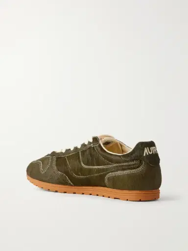 Autry Windspin Low Logo-embroidered Calf Hair Low-top Sneakers | Thumbnail 3 Autry Windspin Low Logo-embroidered Calf Hair Low-top Sneakers | Thumbnail 3