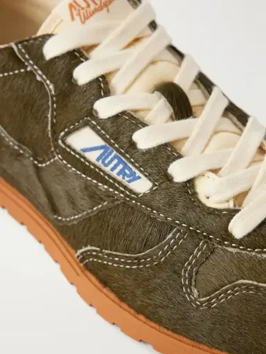Autry Windspin Low Logo-embroidered Calf Hair Low-top Sneakers | Thumbnail 5 Autry Windspin Low Logo-embroidered Calf Hair Low-top Sneakers | Thumbnail 5