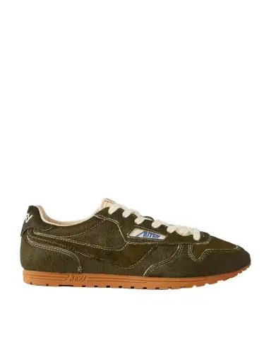 Autry Windspin Low Logo-embroidered Calf Hair Low-top Sneakers | Thumbnail 1 Autry Windspin Low Logo-embroidered Calf Hair Low-top Sneakers | Thumbnail 1