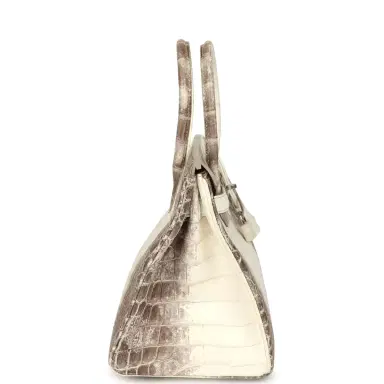 HERMÈS Hermes Birkin 30 Himalaya Niloticus Crocodile Palladium Hardware | Thumbnail 3 HERMÈS Hermes Birkin 30 Himalaya Niloticus Crocodile Palladium Hardware | Thumbnail 3