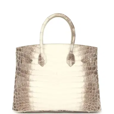 HERMÈS Hermes Birkin 30 Himalaya Niloticus Crocodile Palladium Hardware | Thumbnail 4 HERMÈS Hermes Birkin 30 Himalaya Niloticus Crocodile Palladium Hardware | Thumbnail 4