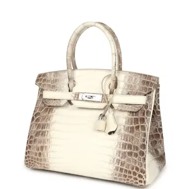 HERMÈS Hermes Birkin 30 Himalaya Niloticus Crocodile Palladium Hardware | Thumbnail 5 HERMÈS Hermes Birkin 30 Himalaya Niloticus Crocodile Palladium Hardware | Thumbnail 5