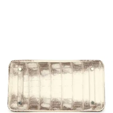HERMÈS Hermes Birkin 30 Himalaya Niloticus Crocodile Palladium Hardware | Thumbnail 6 HERMÈS Hermes Birkin 30 Himalaya Niloticus Crocodile Palladium Hardware | Thumbnail 6