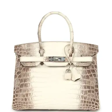 HERMÈS Hermes Birkin 30 Himalaya Niloticus Crocodile Palladium Hardware | Thumbnail 1 HERMÈS Hermes Birkin 30 Himalaya Niloticus Crocodile Palladium Hardware | Thumbnail 1