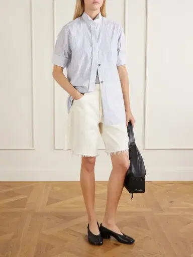 Maison Margiela Striped Cotton-poplin Shirt | Thumbnail 2 Maison Margiela Striped Cotton-poplin Shirt | Thumbnail 2