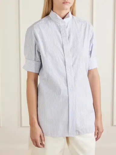 Maison Margiela Striped Cotton-poplin Shirt | Thumbnail 3 Maison Margiela Striped Cotton-poplin Shirt | Thumbnail 3