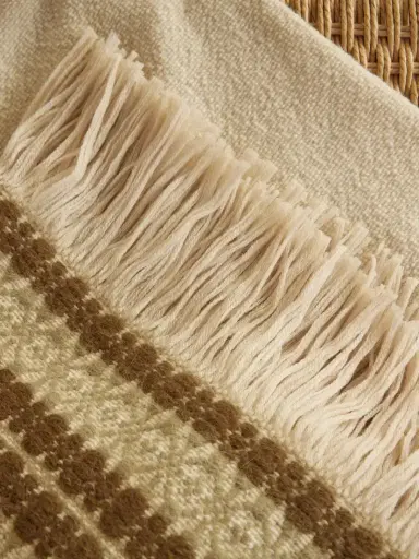 The House of Lyria Belize Fringed Striped Wool And Cashmere-blend Throw | Thumbnail 3 The House of Lyria Belize Fringed Striped Wool And Cashmere-blend Throw | Thumbnail 3