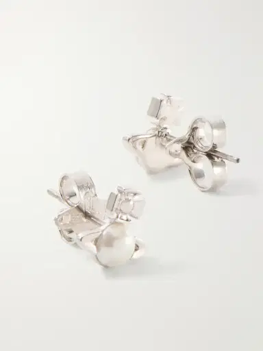 Vivienne Westwood Balbina Silver-tone And Bead Earrings | Thumbnail 3 Vivienne Westwood Balbina Silver-tone And Bead Earrings | Thumbnail 3