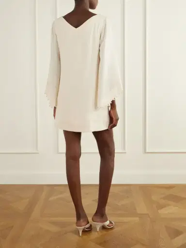 ANDRES OTALORA Lo Aprendido Embellished Linen Mini Dress | Thumbnail 3 ANDRES OTALORA Lo Aprendido Embellished Linen Mini Dress | Thumbnail 3