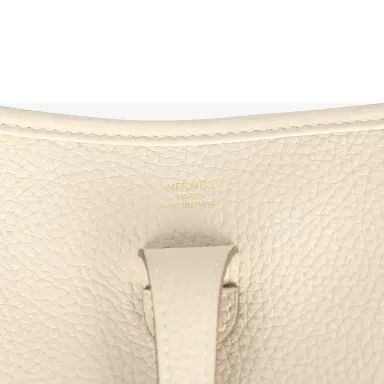 HERMÈS Hermes Evelyne 23 Craie Clemence Gold Hardware | Thumbnail 7 HERMÈS Hermes Evelyne 23 Craie Clemence Gold Hardware | Thumbnail 7