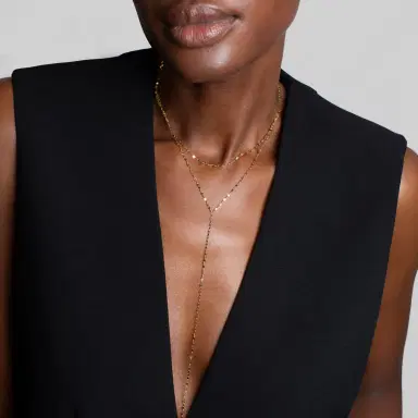 Stephanie Gottlieb Olivia Double Y Necklace 14 Inches | Thumbnail 2 Stephanie Gottlieb Olivia Double Y Necklace 14 Inches | Thumbnail 2