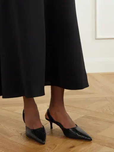 Staud Sebastian Snake-effect Leather Pumps | Thumbnail 2 Staud Sebastian Snake-effect Leather Pumps | Thumbnail 2