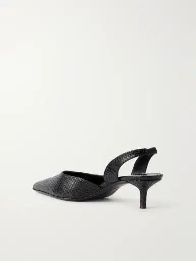 Staud Sebastian Snake-effect Leather Pumps | Thumbnail 3 Staud Sebastian Snake-effect Leather Pumps | Thumbnail 3