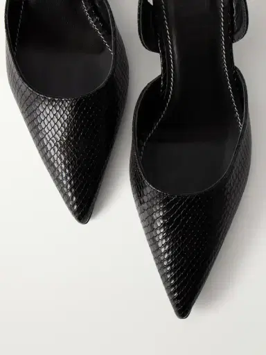 Staud Sebastian Snake-effect Leather Pumps | Thumbnail 5 Staud Sebastian Snake-effect Leather Pumps | Thumbnail 5