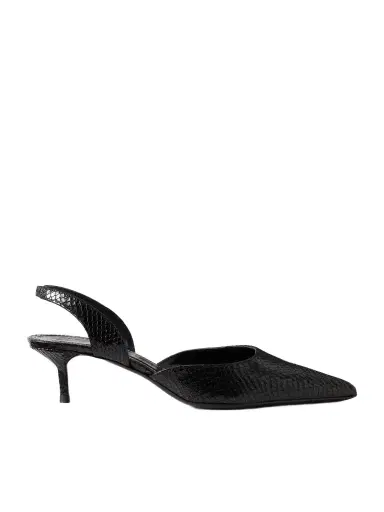 Staud Sebastian Snake-effect Leather Pumps | Thumbnail 1 Staud Sebastian Snake-effect Leather Pumps | Thumbnail 1