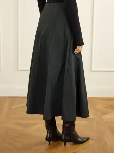 Proenza Schouler White Label Heidi Stretch Cotton-blend Midi Skirt | Thumbnail 3 Proenza Schouler White Label Heidi Stretch Cotton-blend Midi Skirt | Thumbnail 3