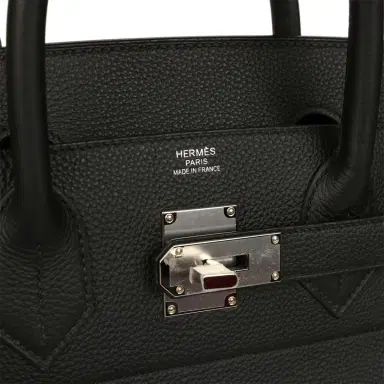 HERMÈS Hermes HAC Birkin 40 Black Togo Palladium Hardware | Thumbnail 7 HERMÈS Hermes HAC Birkin 40 Black Togo Palladium Hardware | Thumbnail 7