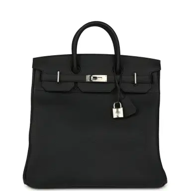 HERMÈS Hermes HAC Birkin 40 Black Togo Palladium Hardware | Thumbnail 1 HERMÈS Hermes HAC Birkin 40 Black Togo Palladium Hardware | Thumbnail 1