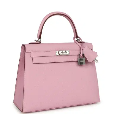 HERMÈS Hermes Kelly Sellier 25 Mauve Sylvestre Epsom Palladium Hardware | Thumbnail 2 HERMÈS Hermes Kelly Sellier 25 Mauve Sylvestre Epsom Palladium Hardware | Thumbnail 2