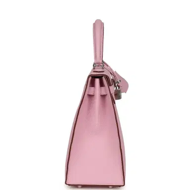 HERMÈS Hermes Kelly Sellier 25 Mauve Sylvestre Epsom Palladium Hardware | Thumbnail 3 HERMÈS Hermes Kelly Sellier 25 Mauve Sylvestre Epsom Palladium Hardware | Thumbnail 3