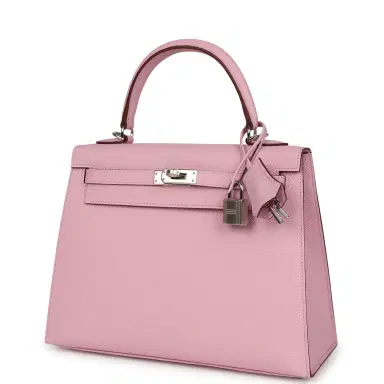 HERMÈS Hermes Kelly Sellier 25 Mauve Sylvestre Epsom Palladium Hardware | Thumbnail 5 HERMÈS Hermes Kelly Sellier 25 Mauve Sylvestre Epsom Palladium Hardware | Thumbnail 5