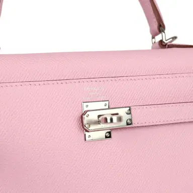 HERMÈS Hermes Kelly Sellier 25 Mauve Sylvestre Epsom Palladium Hardware | Thumbnail 7 HERMÈS Hermes Kelly Sellier 25 Mauve Sylvestre Epsom Palladium Hardware | Thumbnail 7