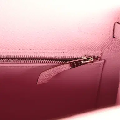 HERMÈS Hermes Kelly Sellier 25 Mauve Sylvestre Epsom Palladium Hardware | Thumbnail 9 HERMÈS Hermes Kelly Sellier 25 Mauve Sylvestre Epsom Palladium Hardware | Thumbnail 9