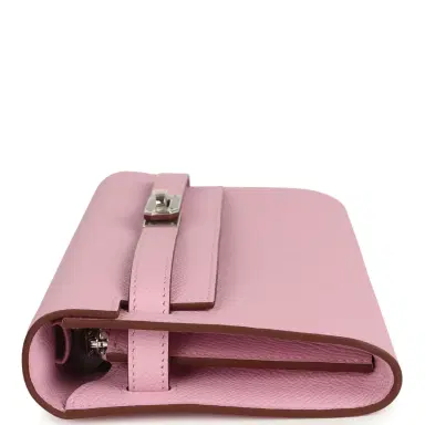 HERMÈS Hermes Kelly Wallet To Go Mauve Sylvestre Epsom Palladium Hardware | Thumbnail 3 HERMÈS Hermes Kelly Wallet To Go Mauve Sylvestre Epsom Palladium Hardware | Thumbnail 3