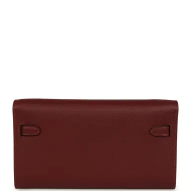 HERMÈS Hermes Kelly Wallet To Go Rouge H Epsom Palladium Hardware | Thumbnail 3 HERMÈS Hermes Kelly Wallet To Go Rouge H Epsom Palladium Hardware | Thumbnail 3