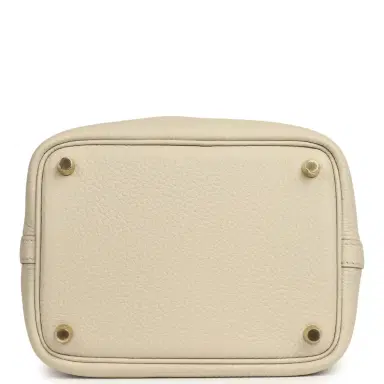 HERMÈS Hermes Picotin Lock 18 Beton Clemence Gold Hardware | Thumbnail 6 HERMÈS Hermes Picotin Lock 18 Beton Clemence Gold Hardware | Thumbnail 6