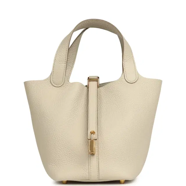 Hermes Picotin Lock 18 Beton Clemence Gold Hardware Hermes Picotin Lock 18 Beton Clemence Gold Hardware
