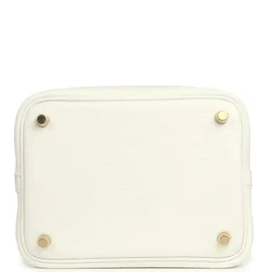 HERMÈS Hermes Picotin Lock 18 New White Clemence Gold Hardware | Thumbnail 6 HERMÈS Hermes Picotin Lock 18 New White Clemence Gold Hardware | Thumbnail 6