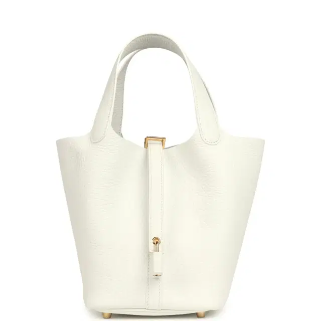 Hermes Picotin Lock 18 New White Clemence Gold Hardware Hermes Picotin Lock 18 New White Clemence Gold Hardware