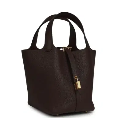 HERMÈS Hermes Picotin Lock 18 Rouge Sellier Clemence Gold Hardware | Thumbnail 2 HERMÈS Hermes Picotin Lock 18 Rouge Sellier Clemence Gold Hardware | Thumbnail 2