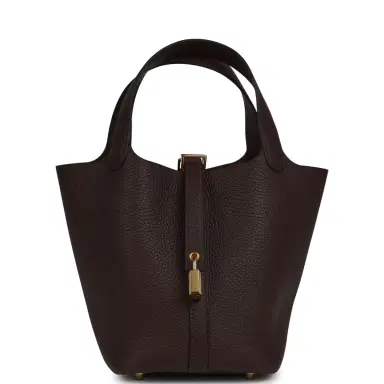 HERMÈS Hermes Picotin Lock 18 Rouge Sellier Clemence Gold Hardware | Thumbnail 1 HERMÈS Hermes Picotin Lock 18 Rouge Sellier Clemence Gold Hardware | Thumbnail 1